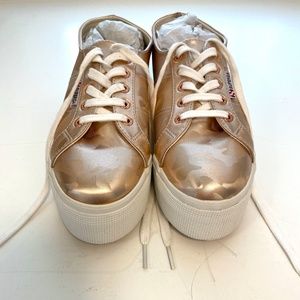 Superga 2790 Metallic Rose Gold Camo Platform